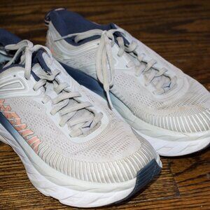 Well-used hokas, size 7.5